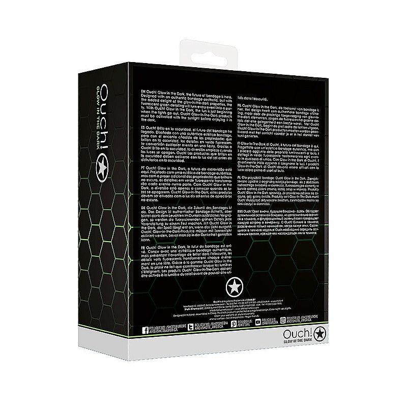 Shots Toys Bed Bindings Restraint Kit Glow in the Dark - Bondage Kits