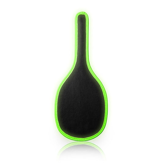 Shots Toys Glow in the Dark Bondage Round Paddle - Paddles And Slappers