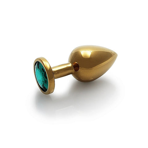 Round Gem Metal Butt Plug Medium by Shots Toys - Butt Plugs