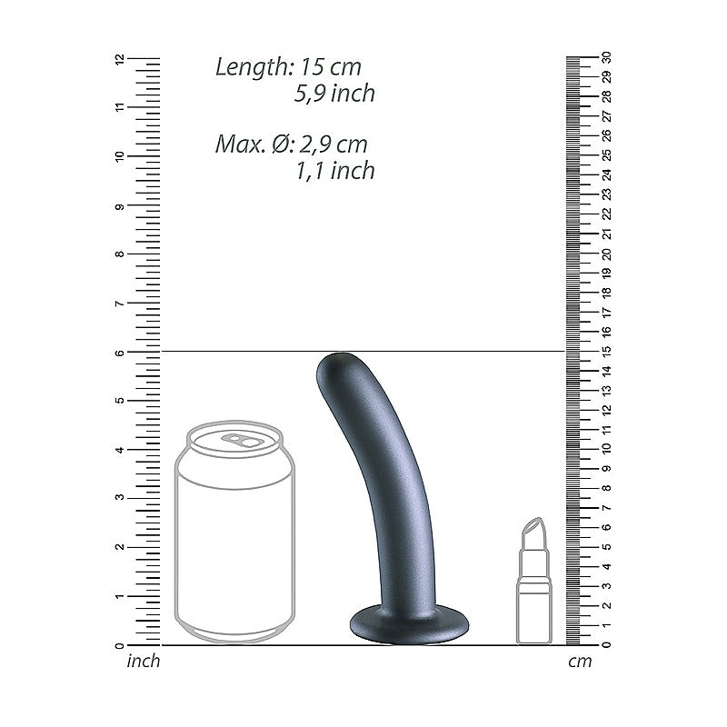 Shots Toys Smooth Silicone G-spot Suction Cup Dildo 14.5 cm - Non-Realistic Dildos