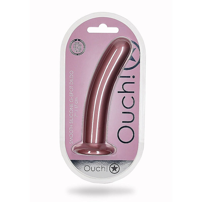 Shots Toys Smooth Silicone Suction G-Spot Dildo 17 cm - Non-Realistic Dildos