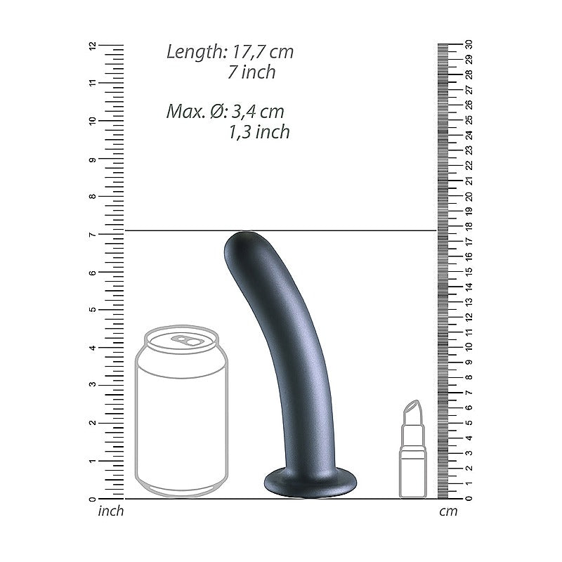 Shots Toys Smooth Silicone Suction G-Spot Dildo 17 cm - Non-Realistic Dildos