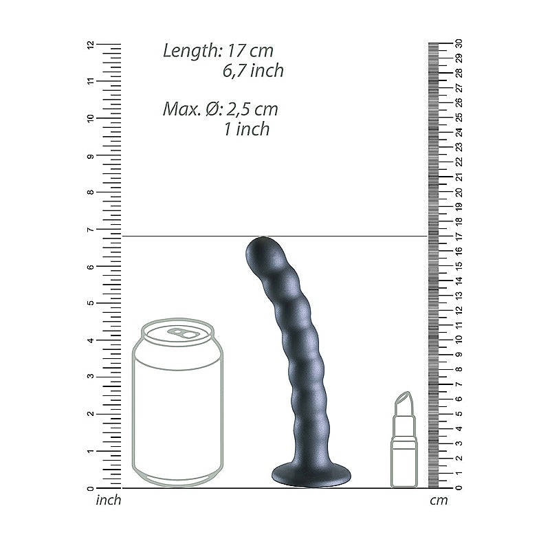 Shots Toys Beaded Suction Cup G-Spot Dildo 16.5 cm - Non-Realistic Dildos