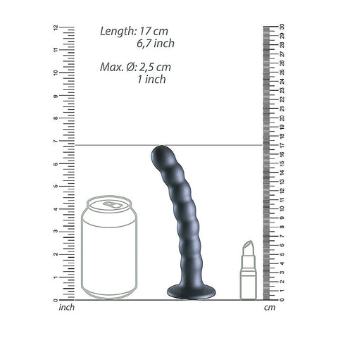 Shots Toys Beaded Suction Cup G-Spot Dildo 16.5 cm - Non-Realistic Dildos