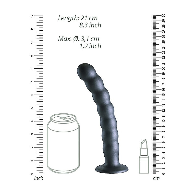 Shots Toys Suction Base Beaded G-Spot Dildo 20.5 cm - Non-Realistic Dildos