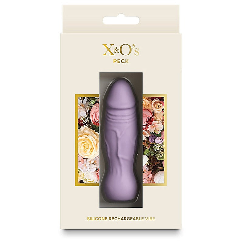 NS Novelties X and Os Peck Silicone Rechargeable Vibrator - G-Spot Vibrators
