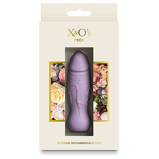 NS Novelties X and Os Peck Silicone Rechargeable Vibrator - G-Spot Vibrators