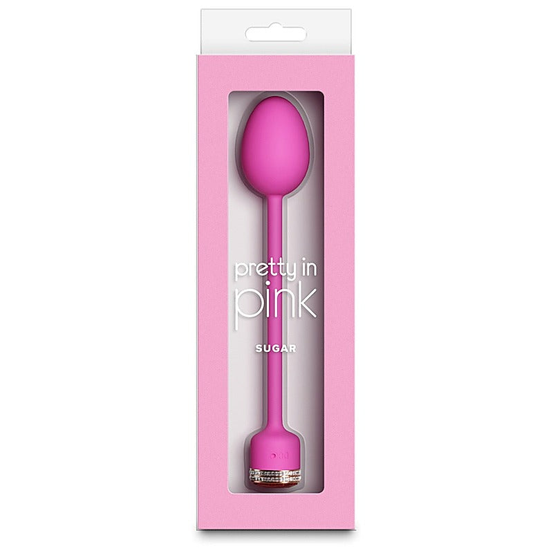 NS Novelties Pretty in Pink Sugar Insertable Vibrating Egg - Love Eggs and Kegel Exercisers