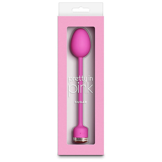 NS Novelties Pretty in Pink Sugar Insertable Vibrating Egg - Love Eggs and Kegel Exercisers
