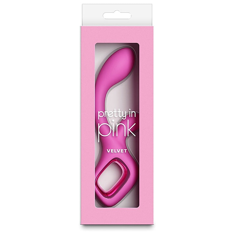 NS Novelties Pretty in Pink Velvet G Spot Rabbit Vibrator - Rabbit Vibrators