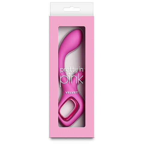 NS Novelties Pretty in Pink Velvet G Spot Rabbit Vibrator - Rabbit Vibrators