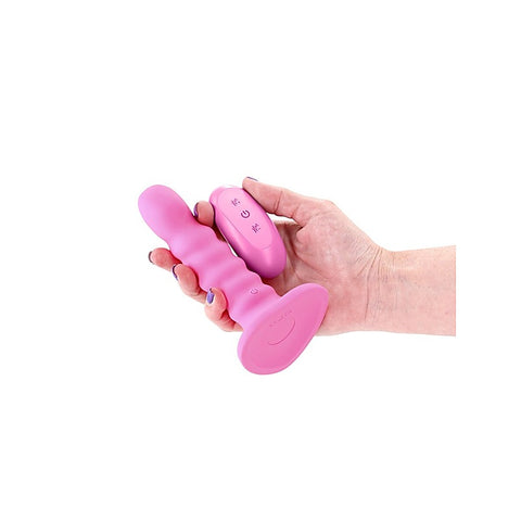 NS Novelties Colours Ribbed 5 inch Remote Control Dildo - Vibrating Dildos