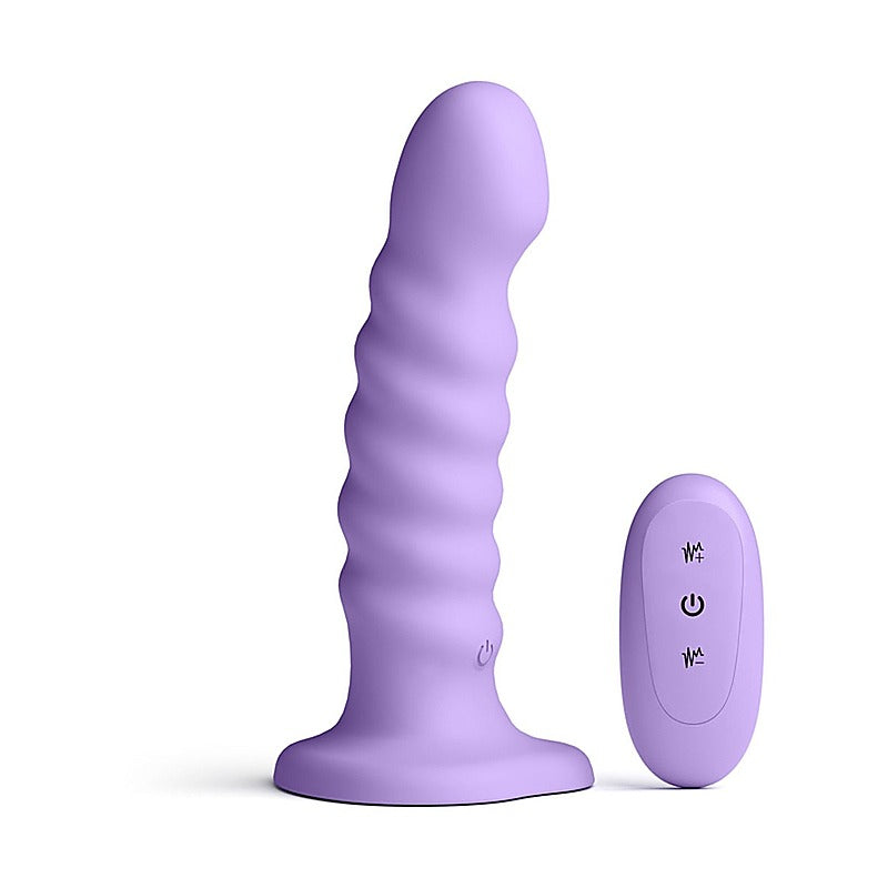 NS Novelties Colours Ribbed 6 inch Remote Control Dildo - Vibrating Dildos