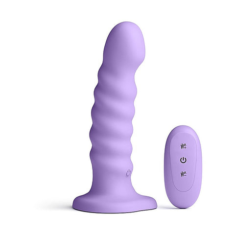 NS Novelties Colours Ribbed 6 inch Remote Control Dildo - Vibrating Dildos
