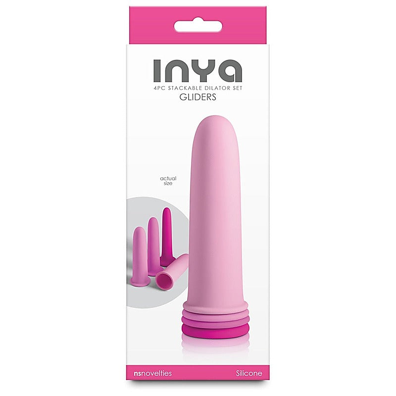 NS Novelties INYA Gliders 4 Piece Stackable Dilator Set - Butt Plugs