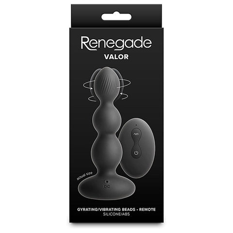 NS Novelties Renegade Valor Vibrating Anal Plug Bead - Anal Beads and Balls