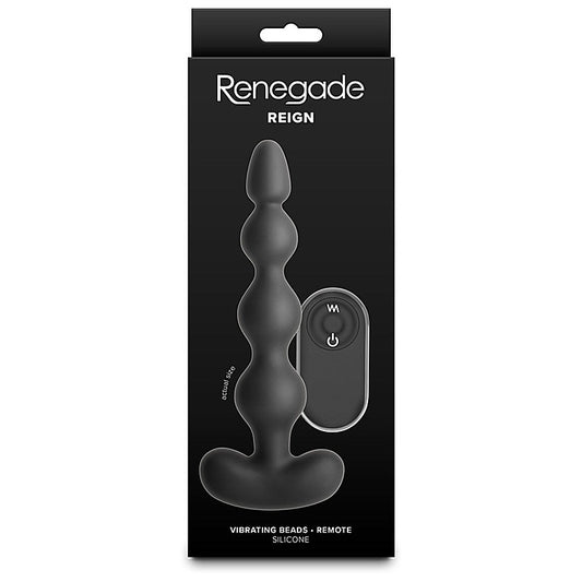 NS Novelties Renegade Reign Vibrating Anal Play Bead - Anal Beads and Balls
