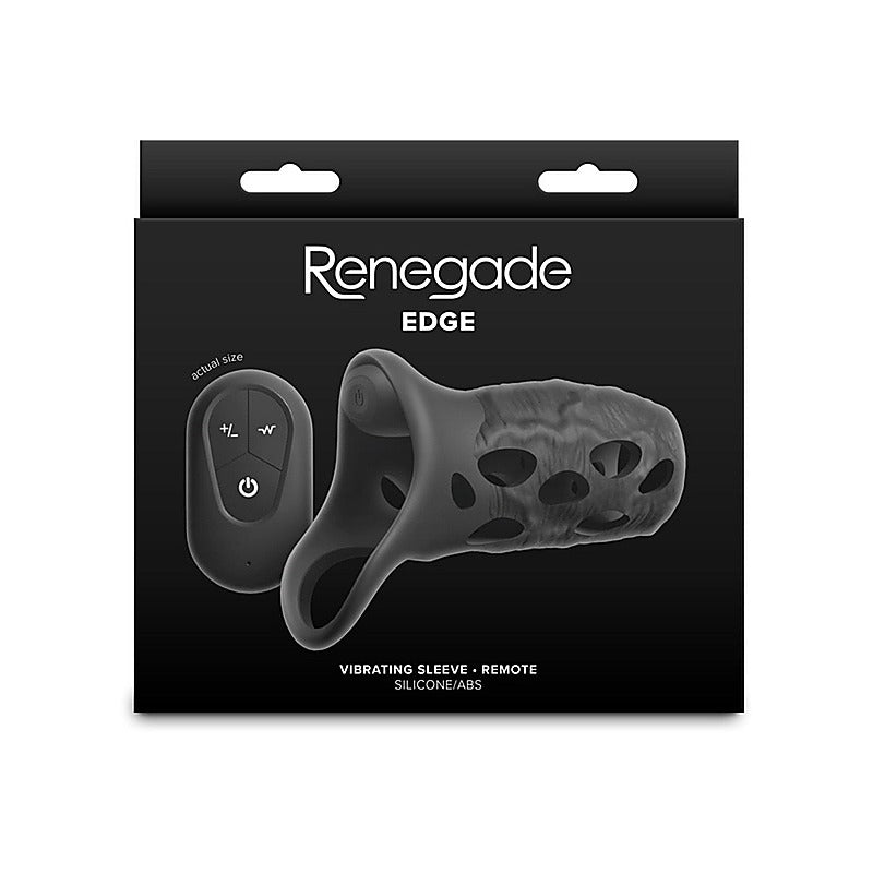 NS Novelties Renegade Edge Vibrating Penis Sleeve - Penis Sleeves and Extenders