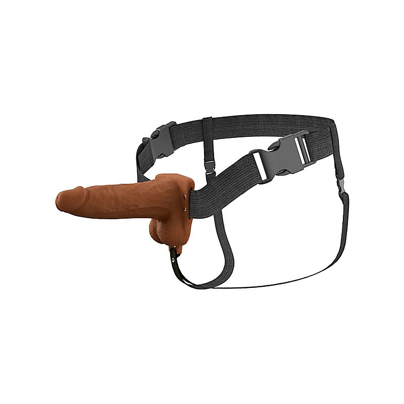 Pipedream Fantasy X-Tensions Elite 6 in. Vibrating Strap-On - Strap On Sextoys