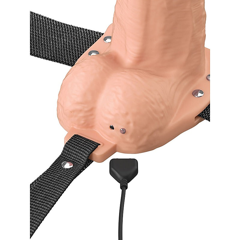 Pipedream Fantasy X-Tensions Elite 6 in. Vibrating Strap-On - Strap On Sextoys