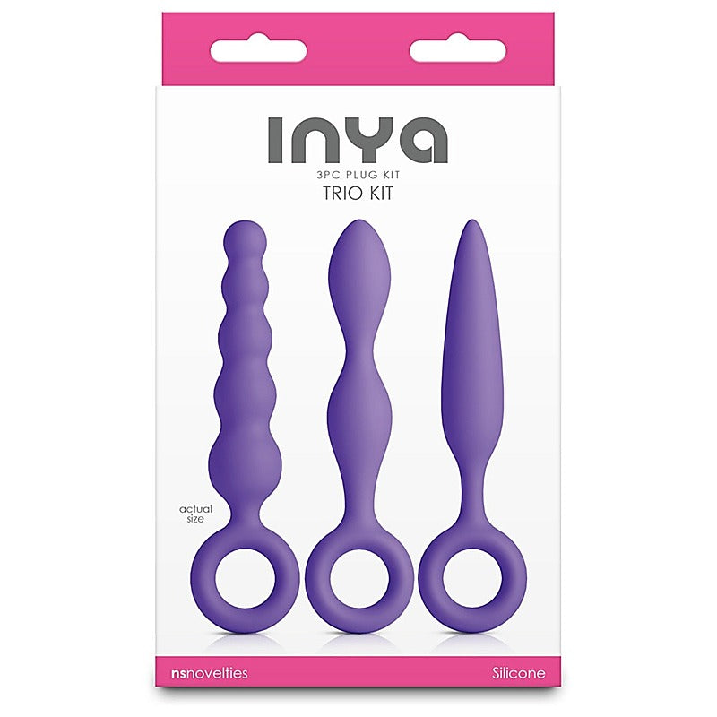 INYA Trio 3 Piece Silicone Butt Plug Kit by NS Novelties - Butt Plugs