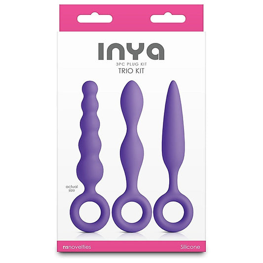 NS Novelties INYA Trio 3 Piece Silicone Butt Plug Kit - Butt Plugs