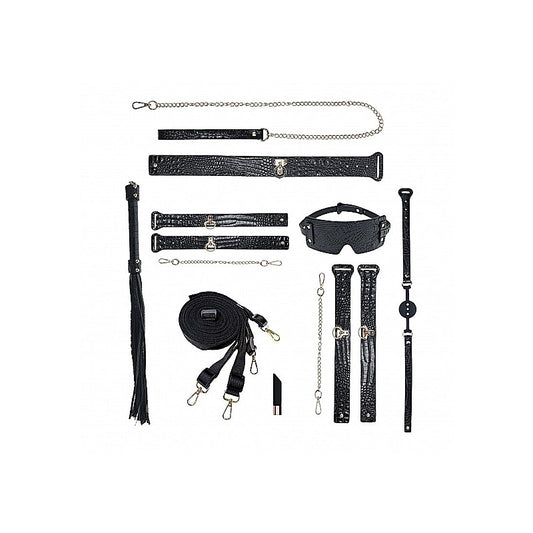 Shots Ouch! Rome Collection Fetish Play Kit With Bag - Bondage Kits