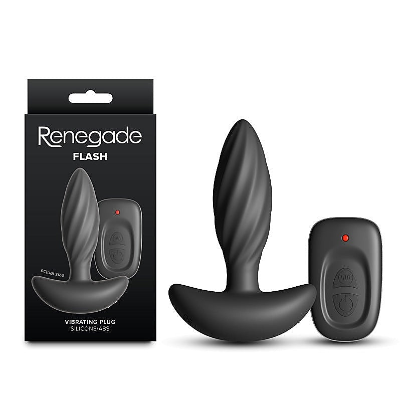 NS Novelties Renegade Flash Rechargeable Vibrating Butt Plug - Butt Plugs