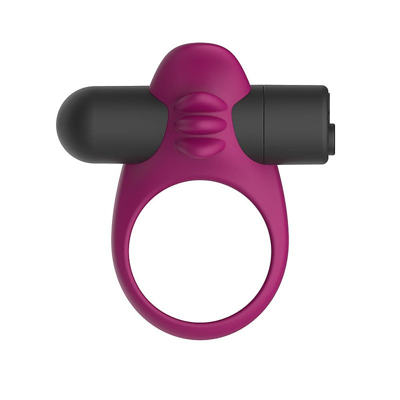 USB Rechargeable Vibrating Penis Ring by Passion Play - Vibrating Cock Rings