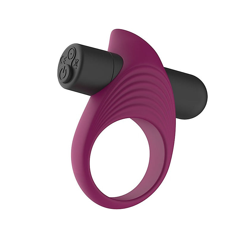 USB Rechargeable Vibrating Penis Ring by Passion Play - Vibrating Cock Rings