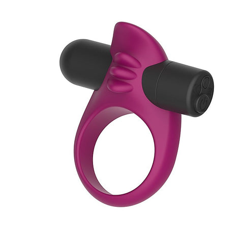USB Rechargeable Vibrating Penis Ring by Passion Play - Vibrating Cock Rings