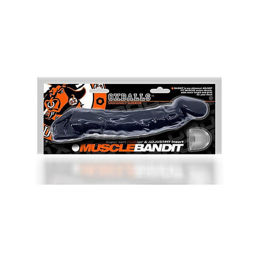 Oxballs Muscle Bandit Slimmest Muscle Cocksheath Black - Penis Sleeves and Extenders
