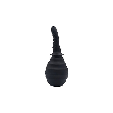 Silicone Ribbed Anti-Backflow Anal Douche by SXE Novelties - Enemas and Douches