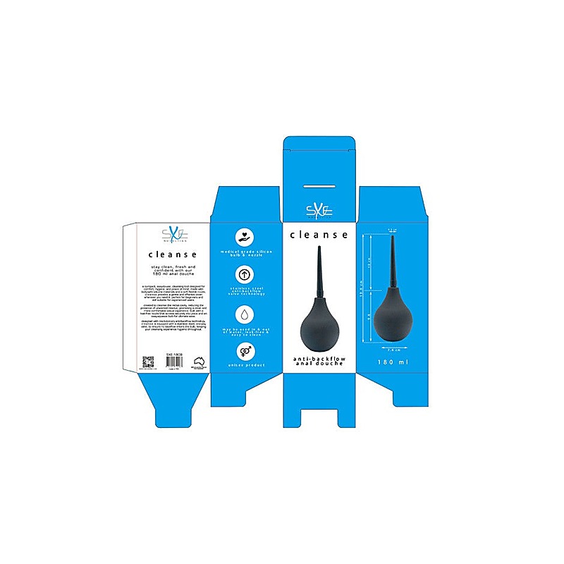 SXE Silicone Anti Backflow Anal Cleansing Douche - Enemas and Douches