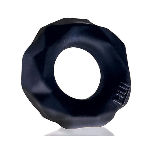 Hunkyjunk Fractal Tactile Cock Ring Tar Ice - Cock Rings