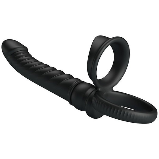 Baile Merritt Vibrating Cockring with Anal Probe - Vibrating Cock Rings