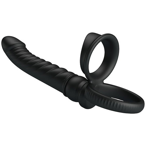 Merritt Vibrating Cockring with Anal Probe by Baile - Vibrating Cock Rings