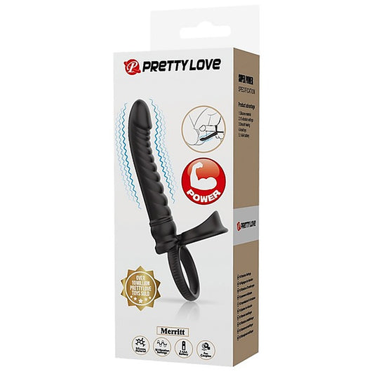 Baile Merritt Vibrating Cockring with Anal Probe - Vibrating Cock Rings