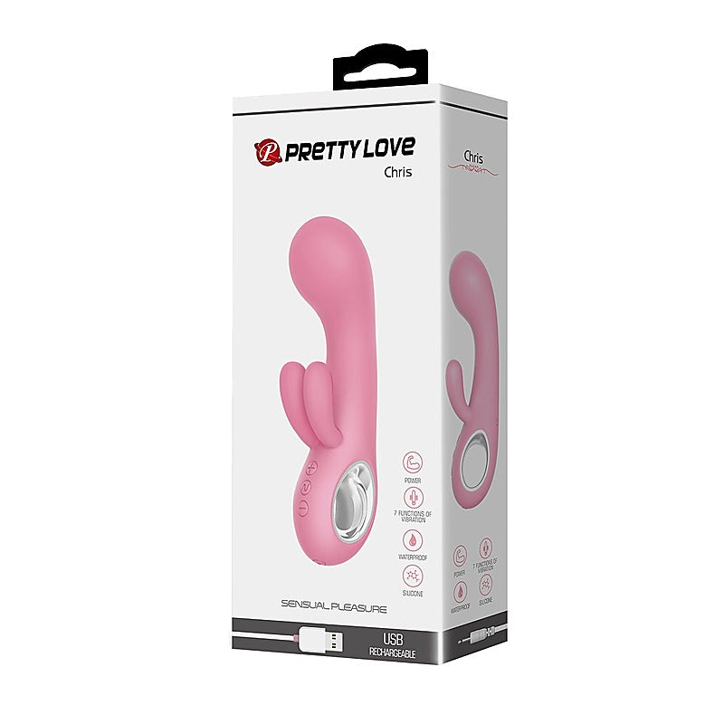 Chris 7 Functions Silicone Rabbit Vibrator by Baile - Rabbit Vibrators