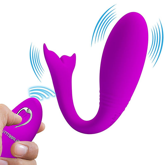 Baile Jordyn Whale Remote Control Couples Vibrator - Sex Toys For Couples