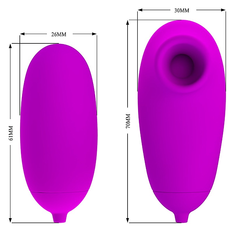 Clitoral Suction and Vibro Bullet Massager by Baile - Bullet Vibrators