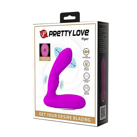Piper USB Rechargeable Silicone Prostate Vibrator by Baile - Prostate Toys