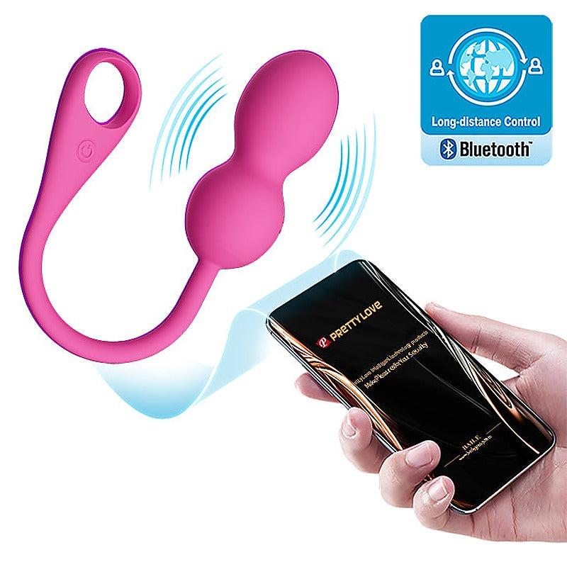 Baile Elvira 12 Functions Rechargeable Vibrating Kegel Ball - Love Eggs and Kegel Exercisers