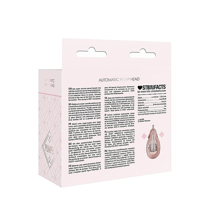 Pumped Automatic Penis Pump Head by Shots Toys - Penis Pumps And Stretchers