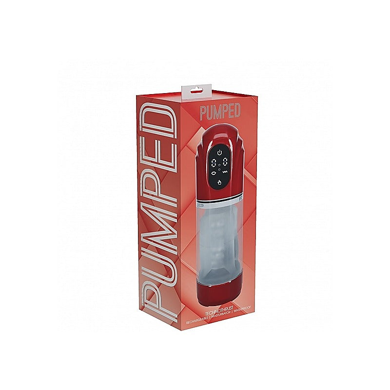 PUMPED TechnoThrust Automatic Masturbator Pump by Shots Toys - Masturbators and Strokers