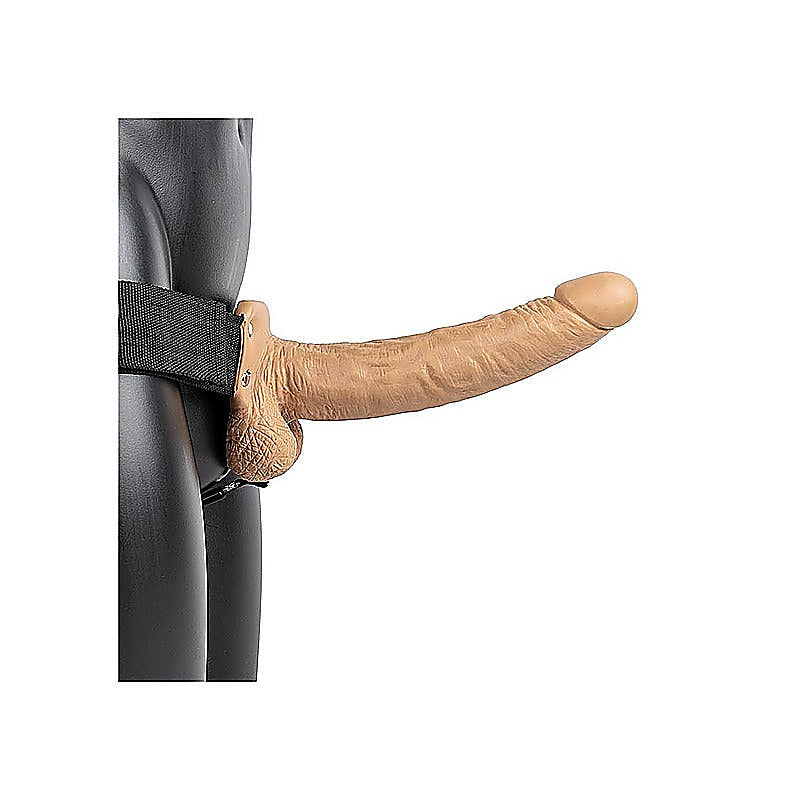 RealRock Hollow Strapon with Balls by Shots Toys - Strap On Sextoys