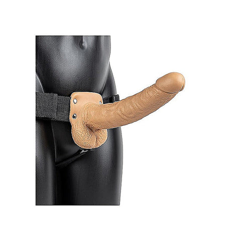 RealRock Hollow Strapon with Balls by Shots Toys - Strap On Sextoys