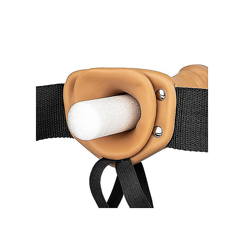 Premium Vibrating Hollow Strapon by Shots Toys - Strap On Sextoys