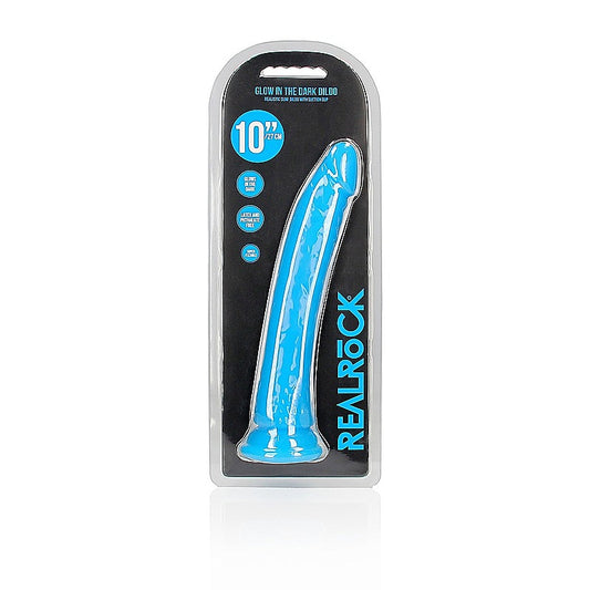 Shots Toys 10 Inch Slim Glow in the Dark Neon Dongs - Realistic Dildos