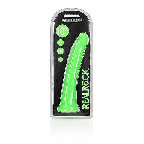 Shots Toys 10 Inch Slim Glow in the Dark Neon Dongs - Realistic Dildos